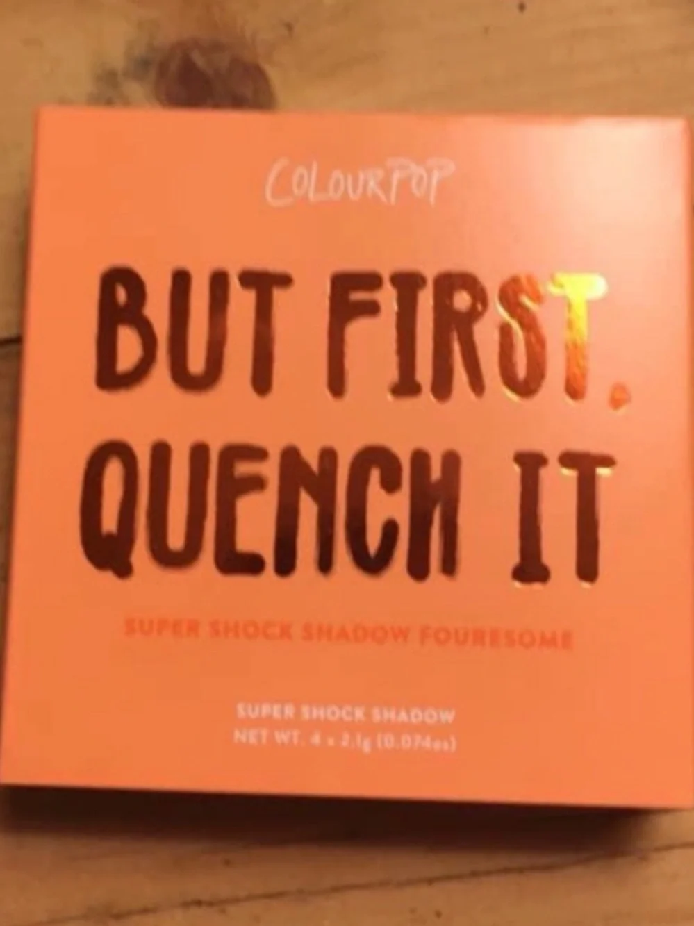ColourPop Cosmetics but first, quench it   quad new discontinued